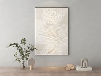 Modern abstract painting texture painting 3d model