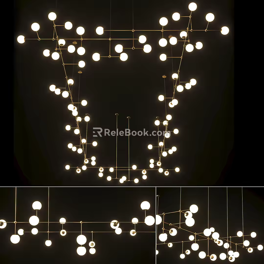Modern Chandelier Large Chandelier 3d model