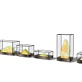 Modern lamp combination stone lamp 3d model