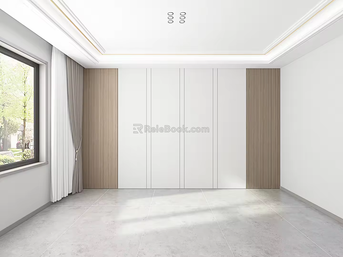 Modern background wall 3d model