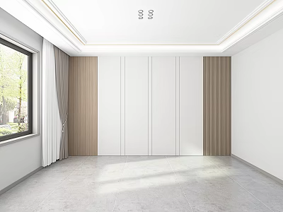 Modern background wall 3d model