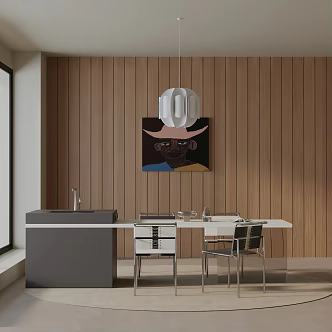 Modern table combination 3d model