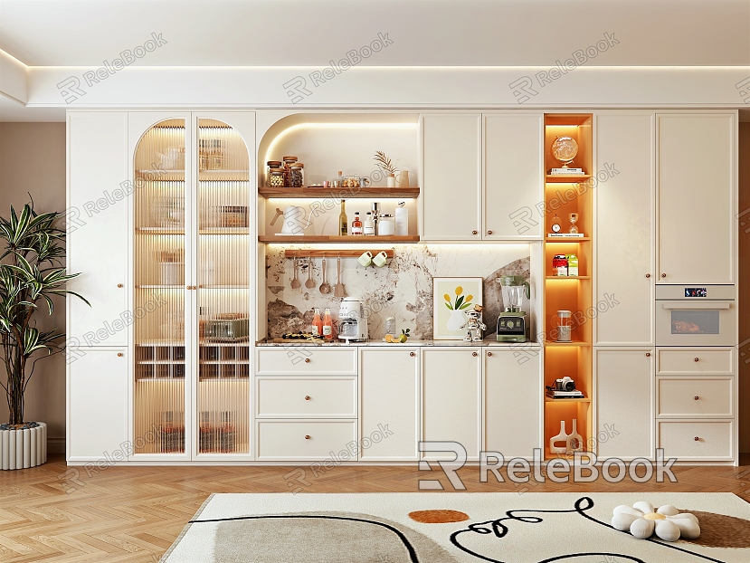 Nordic Wine Cabinet model