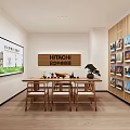 HITACHI 1910 Store Interior With Modern Reception Desk And Display Areas