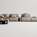 Modern Corner Sofa Minotti Multiplayer Sofa Multiplayer Sofa 3d model