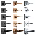 Modern Door Handles with Various Finishes Black Gold Silver and Contemporary Lever Designs