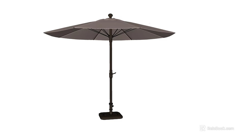 Outdoor Patio Umbrella With Stable Base And Adjustable Pole For Garden Use 3d model 