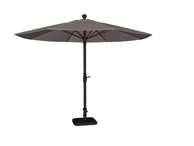 Outdoor Patio Umbrella With Stable Base And Adjustable Pole For Garden Use 3d model