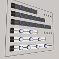 Modern Switch Panels With Easy Rotation And Quick Power Access Design 3d model