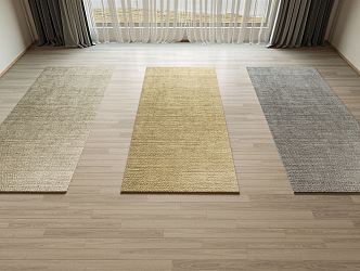 Modern Minotti Square Carpet 3d model