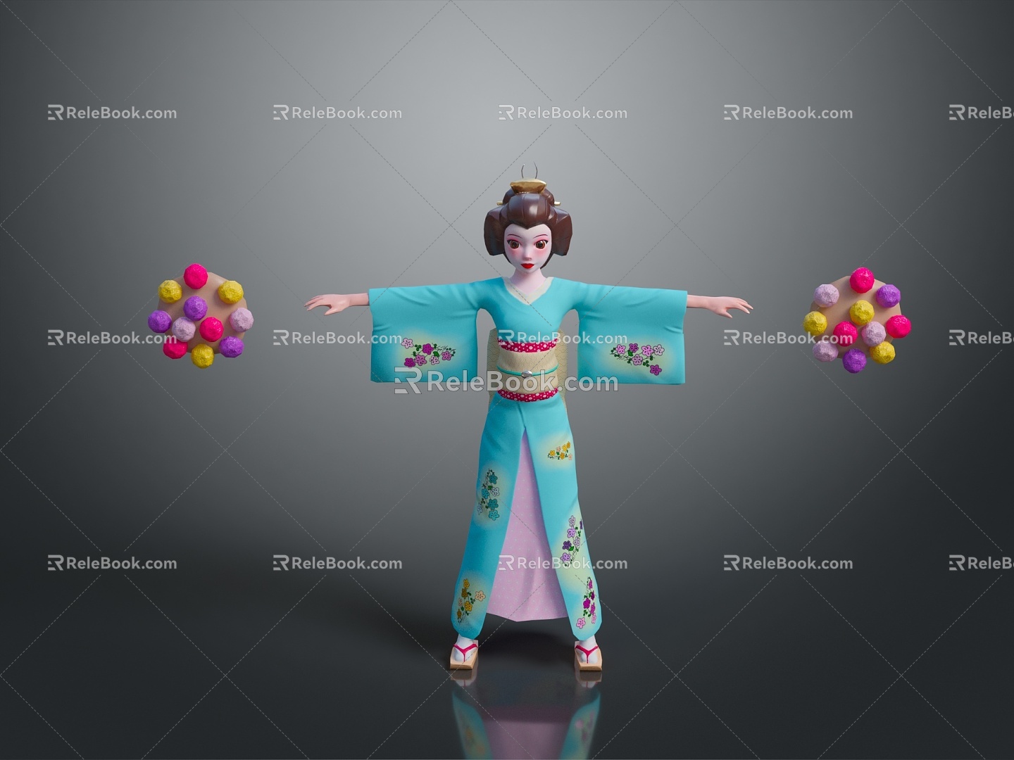 Kimono Beauty Kimono Japanese Kimono Japanese Woman Oriental Woman Asian Woman Woman Female 3d model