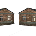 Rustic Rural Self Built House With Wooden Siding Sloped Roof And Windows
