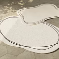 modern shaped carpet shaped carpet 3d model