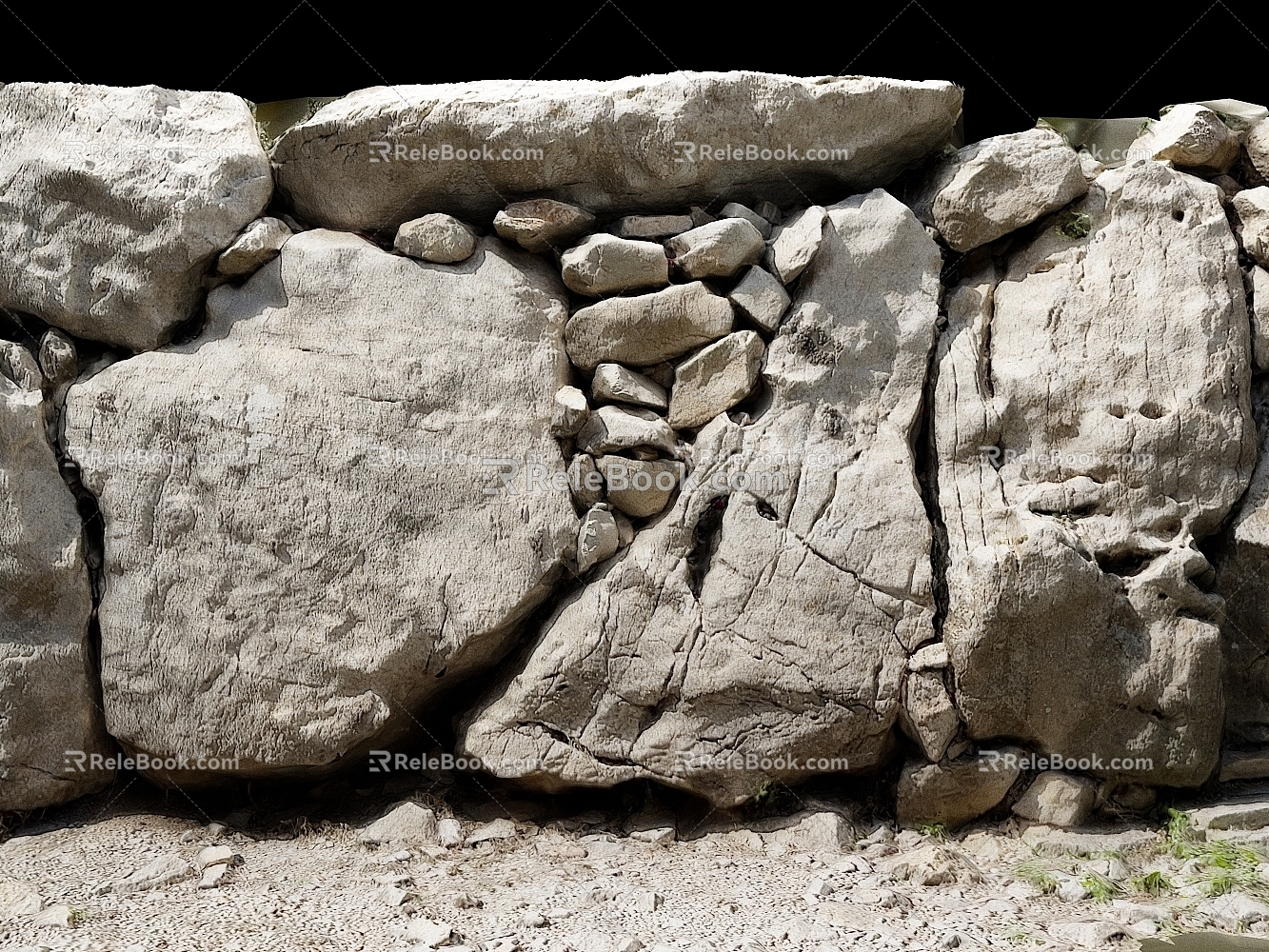 Stone Wall Stone Wall Stone 3d model