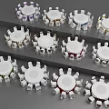 Colorful Round Table and Chair Sets with Matching Chairs in Various Hues