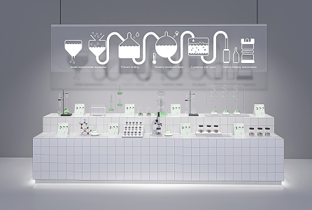 chemical instrument chemical experiment device chemical process chemical supplies 3d model