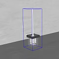 Modern Minimalist Bathroom Accessories Toilet Brush With Transparent Holder And White Handle