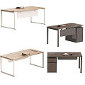 Office Desk Staff Desk Office Desk Negotiation Table Desk Dining Table Writing Desk 3d model