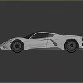 Silver Sleek Sports Car With Modern Exterior Black Roof And Alloy Wheels