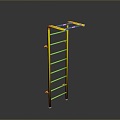 Diving Platform Diving Base Mobile Iron Frame Mobile Iron Ladder Movable Ladder Competition Watch Rack Outdoor Items 3d model