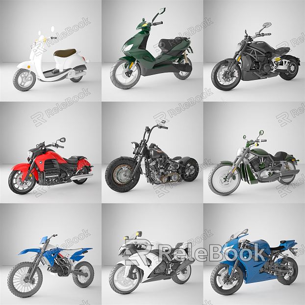 Modern motorcycle off-road motorcycle motor vehicle model