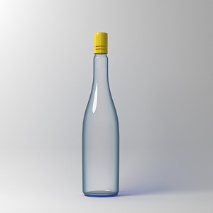 Wine Bottle Beverage Bottle Water Bottle Long-necked Bottle 3d model