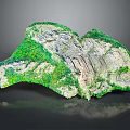 Natural Scenic Landscape Featuring Lush Green Vegetation And Rocky Mountainous Terrain