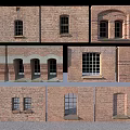 Casement Windows In Red Brick Walls With Various Architectural Design Styles