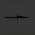 Black Modern Assault Rifle With Tactical Components And Detailed Design View