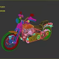 Red And Black Classic Cruiser Motorcycle With Stylish Seat And Wheels