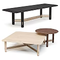 Modern Coffee Tables Featuring Different Shapes And Wooden Finishes For Home Decor