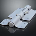 Durable Metal Hinge Hardware Tool With Stainless Steel Plates And Screw Holes