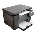HP Multifunction Black Printer With Control Panel And Paper Tray Design