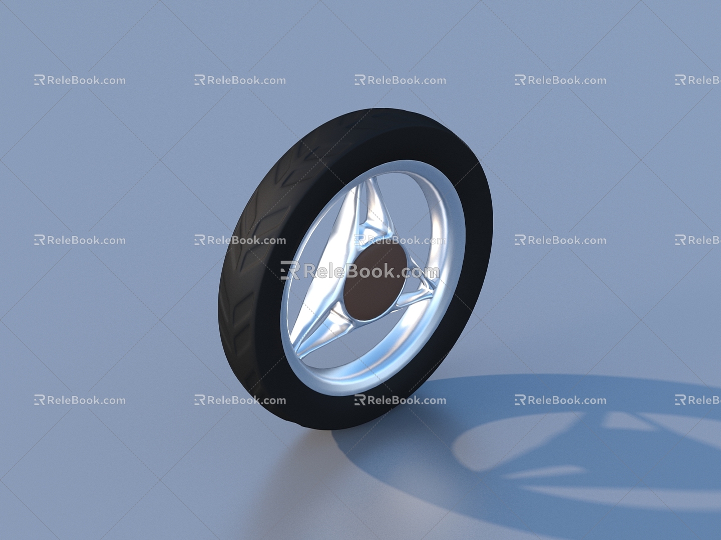 Wheel hub wheel tire 3d model