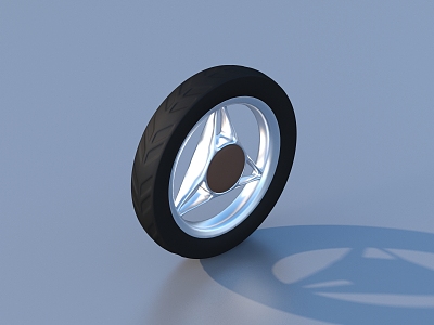 Wheel hub wheel tire 3d model