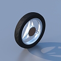 Wheel hub wheel tire 3d model