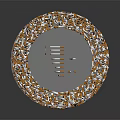 Cigarette Butts Arranged In Circular Display With No Smoking Symbol