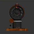 Sewing Machine Old-fashioned Sewing Machine Clothing Machine Realistic 3d model