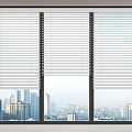 Modern venetian blinds office blinds 3d model