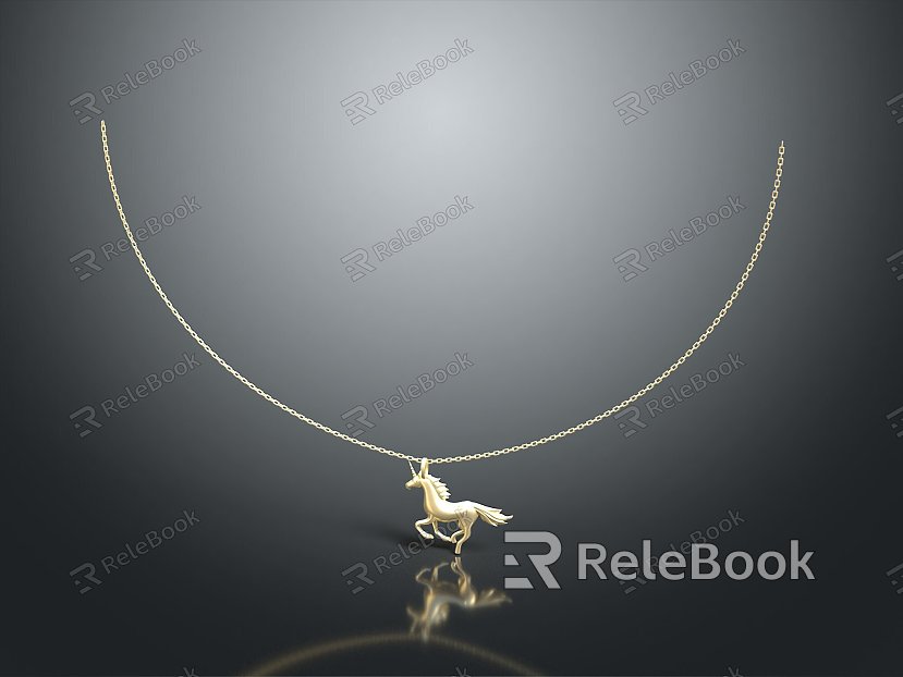 Modern Pendant Horse Pendant Pendant Jewel Pendant model