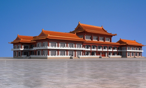 Chinese ancient building 3d model