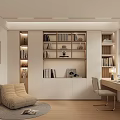 Modern study 3d model