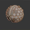 Mechanical Sphere Device Featuring Circular Metallic Panels and Structured Components