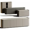 Modern Entryway Cabinet And Console Table With Sleek Design And Storage Space 3d model