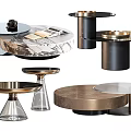 Modern Stylish Coffee Tables With Marble Metal Glass Tops And Round Designs