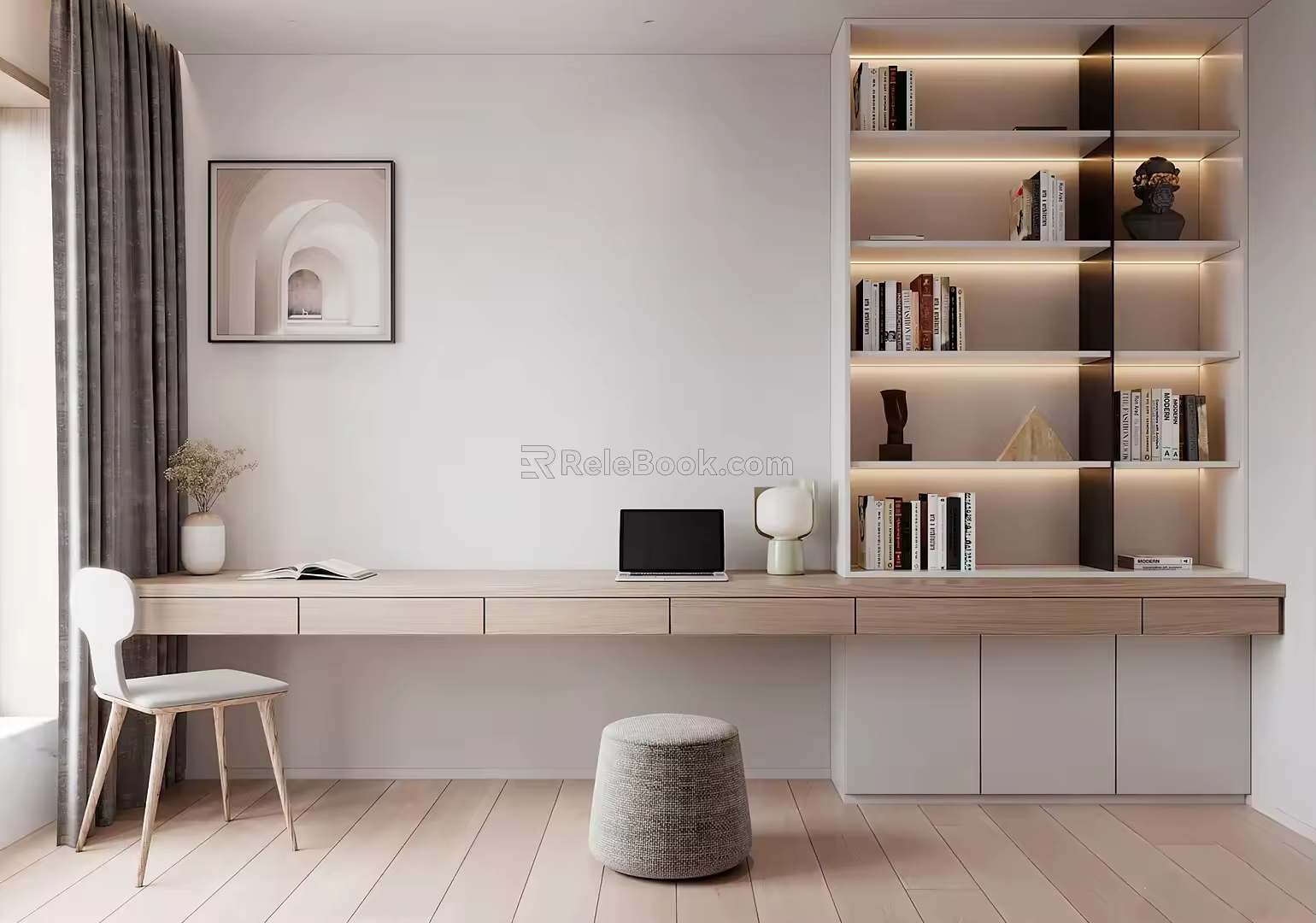 Modern study 3d model