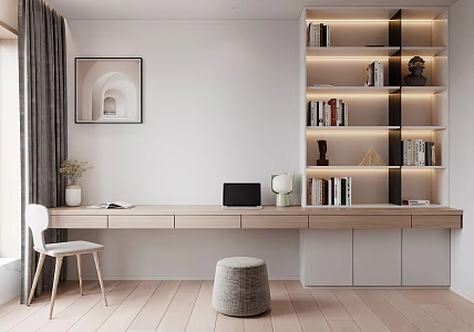 Modern study 3d model