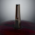 Electric Heater Vertical Modern Design With Efficient Heating Sleek Black Finish For Home