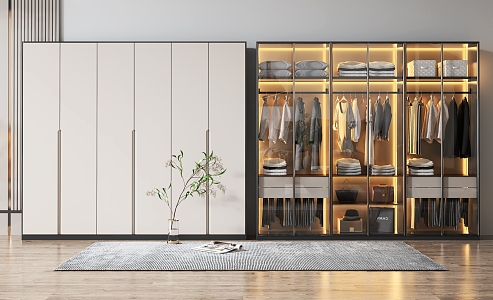 Modern wardrobe 3d model