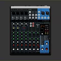 portable synthesizer mixer reverberator tuner mixer mixing equipment 3d model